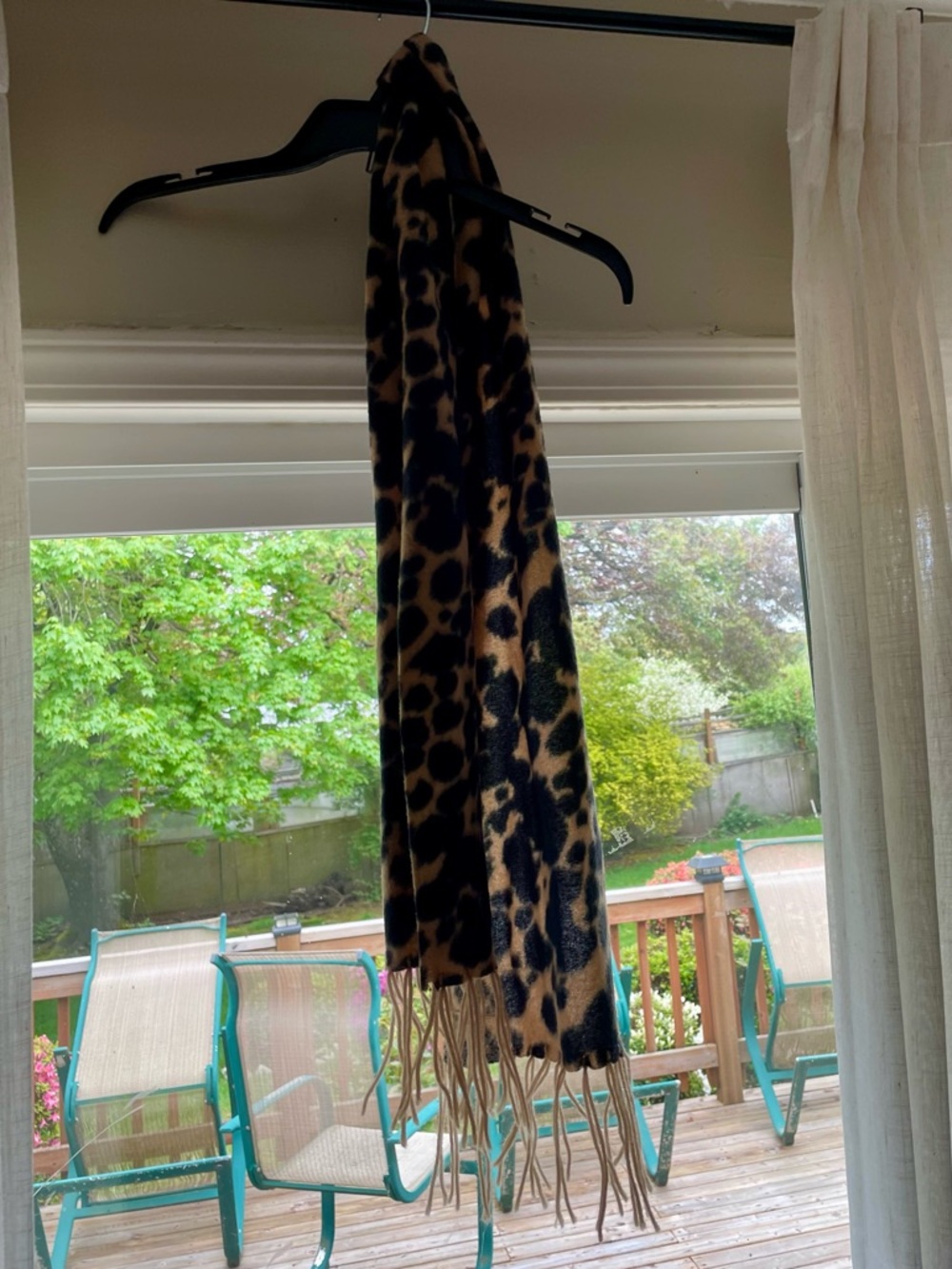 NWOT Unbranded Brown & Tan Leopard Print Scarf OS